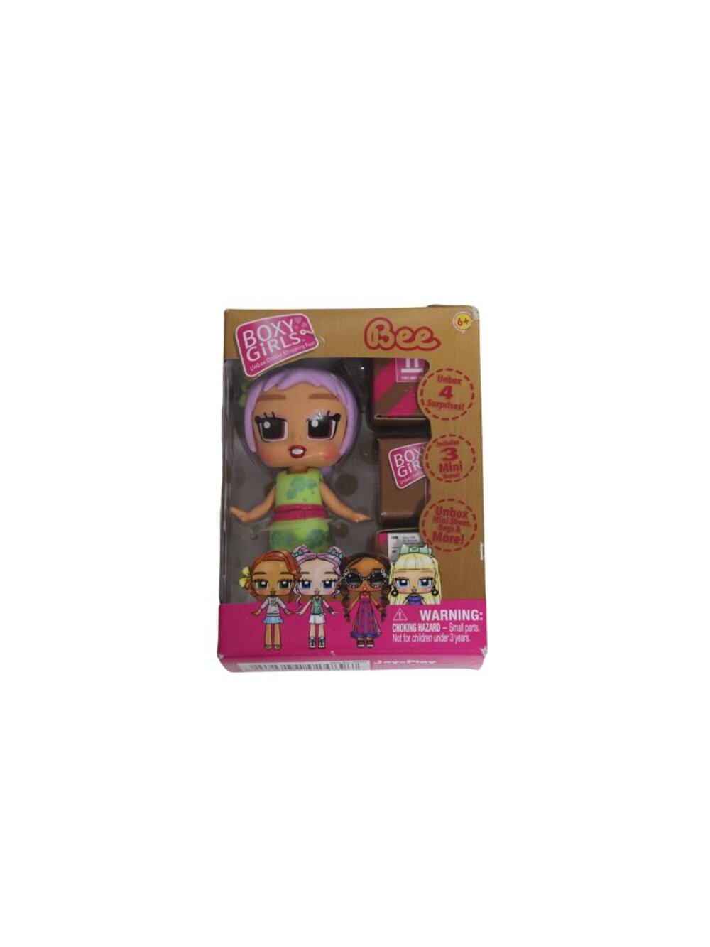 JayPlay Boxy Girls Bee Toy Doll with Surprise Accessories